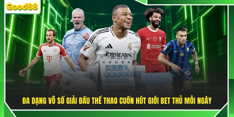 Đa dạng vô số giải đấu thể thao cuốn hút giới bet thủ mỗi ngày