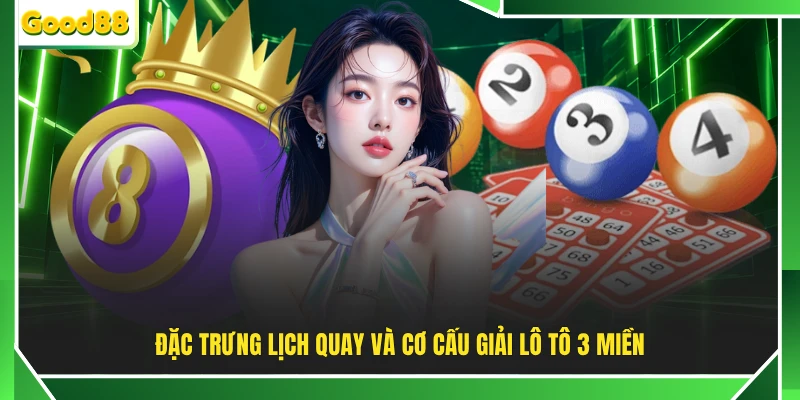 Đặc trưng lịch quay và cơ cấu giải lô tô 3 miền